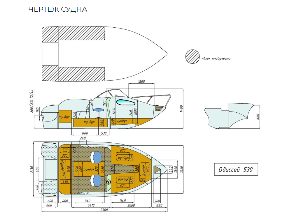 Стеклопластиковый катер Neman-530 с каютой в Рязани