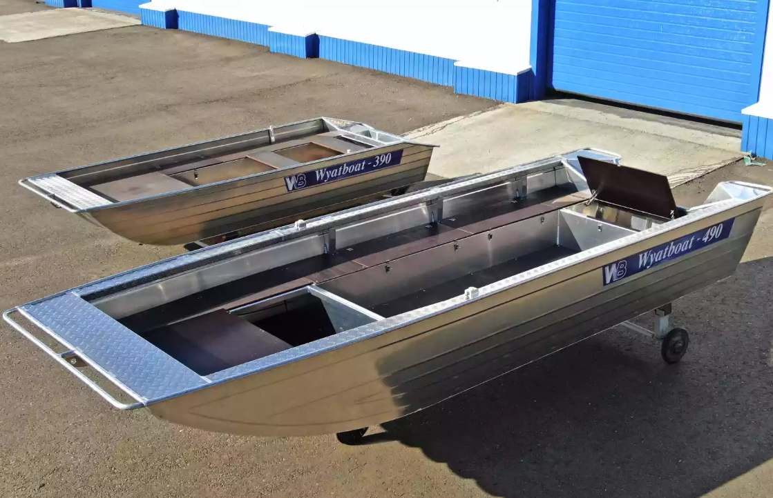Алюминиевая лодка Wyatboat-490 Jonboat в Рязани