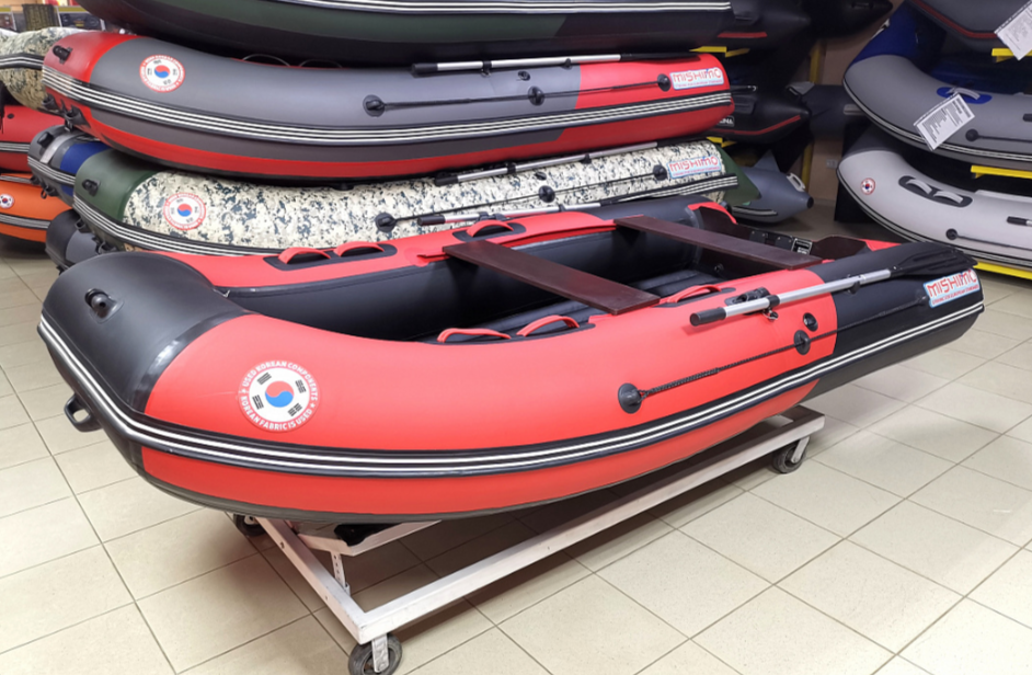 КОМПЛЕКТ Лодка MISHIMO PRO 350 + ЛОДОЧНЫЙ МОТОР MARLIN MP 9.9 (20) AMHS PRO в Рязани