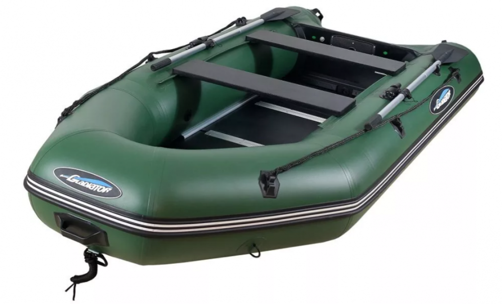 МОТОРНО-ГРЕБНАЯ ЛОДКА ПВХ GLADIATOR А 340 ТК С ФАНЕРНЫМ ПОЛОМ в Рязани