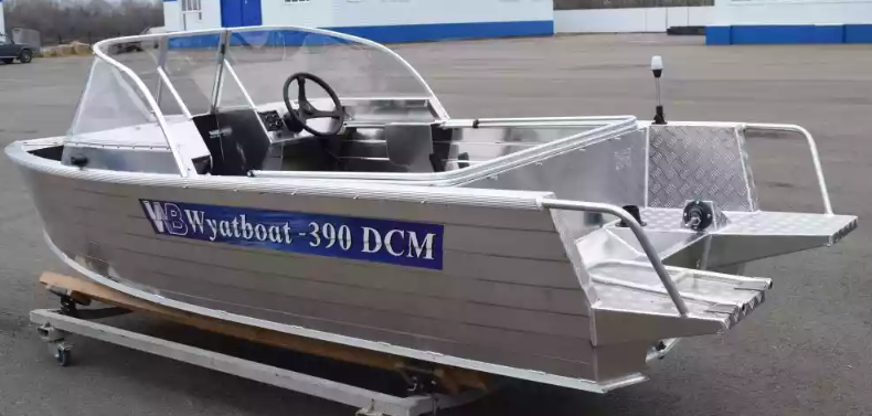 Алюминиевый катер Wyatboat-390 DCM Увеличенный борт в Рязани