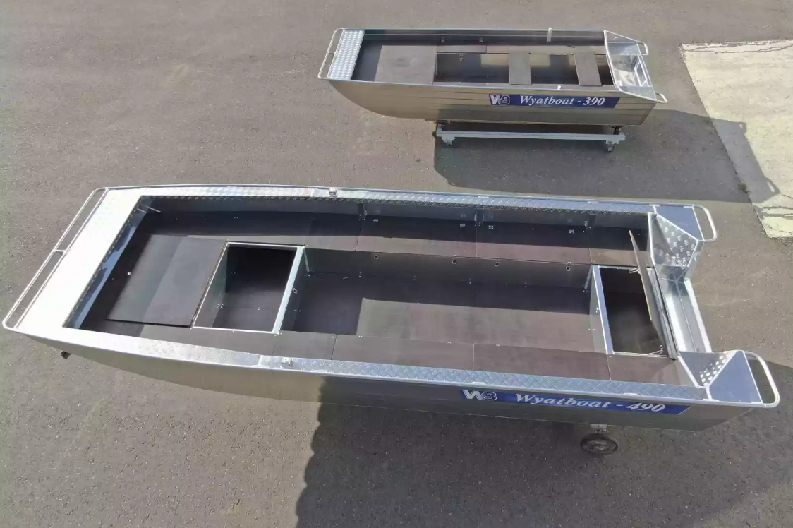 Алюминиевая лодка Wyatboat-490 Jonboat в Рязани