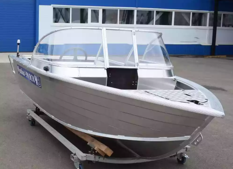 Алюминиевый катер Wyatboat-390 DCM Увеличенный борт в Рязани