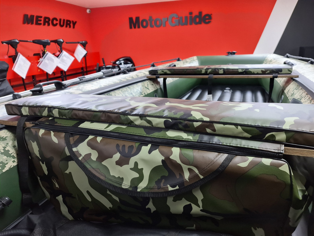 КОМПЛЕКТ МЯГКИХ НАКЛАДОК С СУМКОЙ ДЛЯ ЛОДОК 105Х20 КАМУФЛЯЖ в Рязани