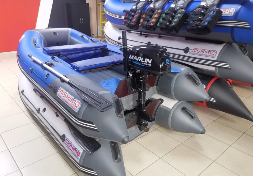 КОМПЛЕКТ ЛОДКА MISHIMO LITE 315 + МОТОР 5л.с в Рязани