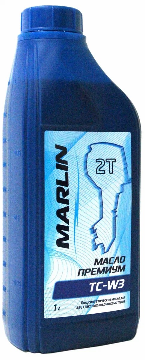 МАСЛО ПОЛУСИНТЕТИЧЕСКОЕ MARLIN ПРЕМИУМ 2Т, TC-W3, 1 ЛИТР в Рязани