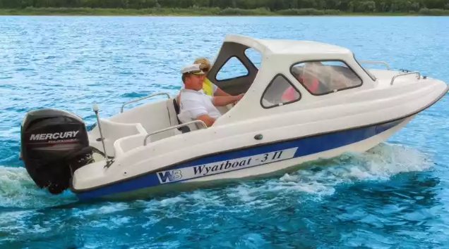 Стеклопластиковый катер Wyatboat-3 П (полурубка) в Рязани