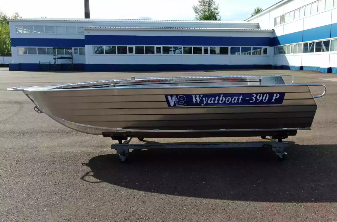 Алюминиевая лодка Wyatboat-390РМ увеличенный борт в Рязани