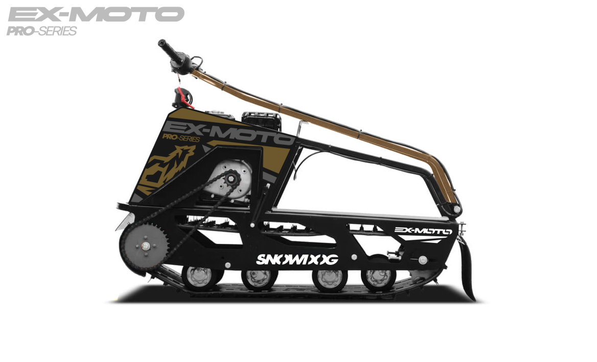 Мотобуксировщик EX-MOTO SNOWDOG S380 8л.с. в Рязани