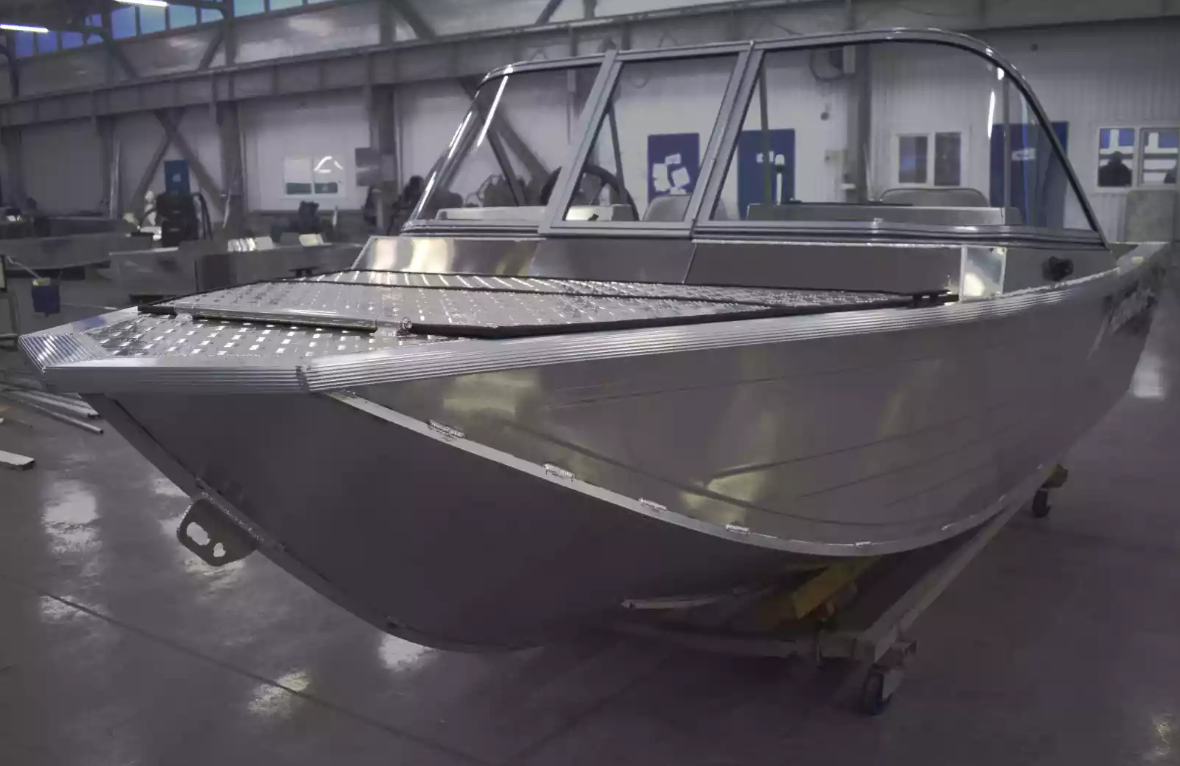 Алюминиевый катер Неман-450 DC NEW без покраски в Рязани