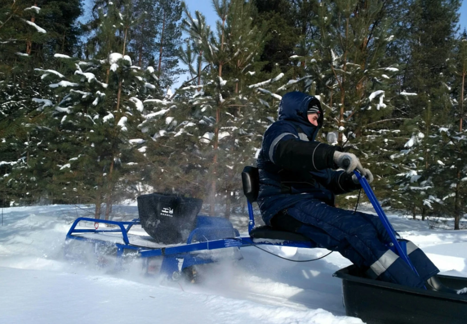 Мотобуксировщик толкач Альбатрос-XL8 с модулем. С фарой, склизы в Рязани