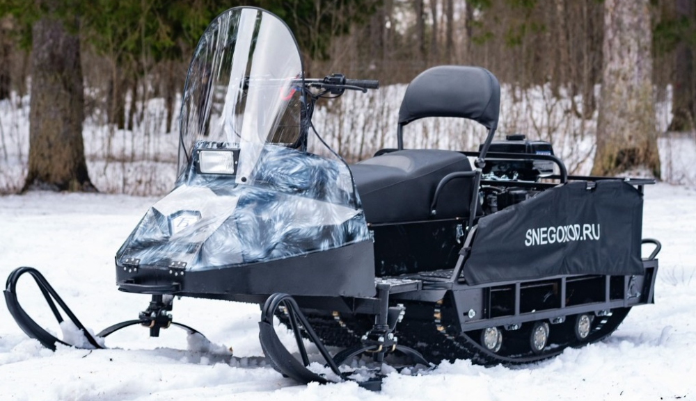 Миниснегоход Бурлак Егерь Экспедитор 15 л.с. , реверс, тормоз, капот белый в Рязани