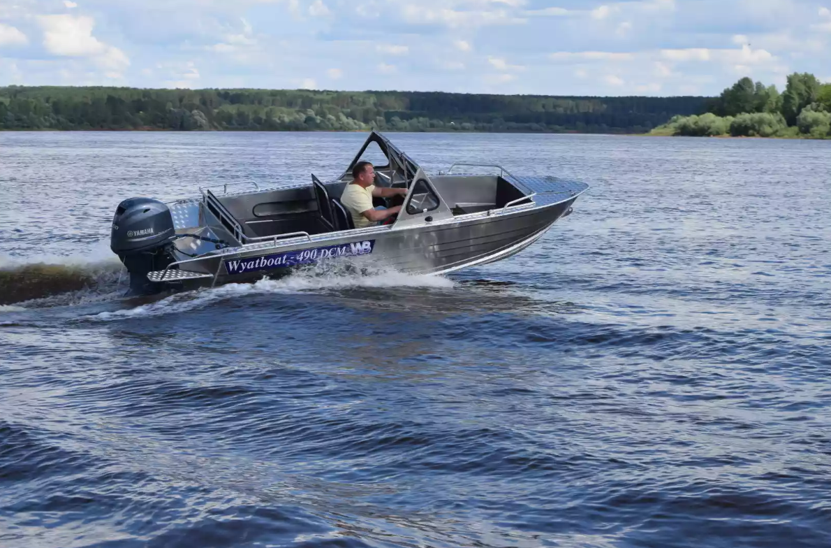 Алюминиевый катер Wyatboat-490 DCM Pro в Рязани