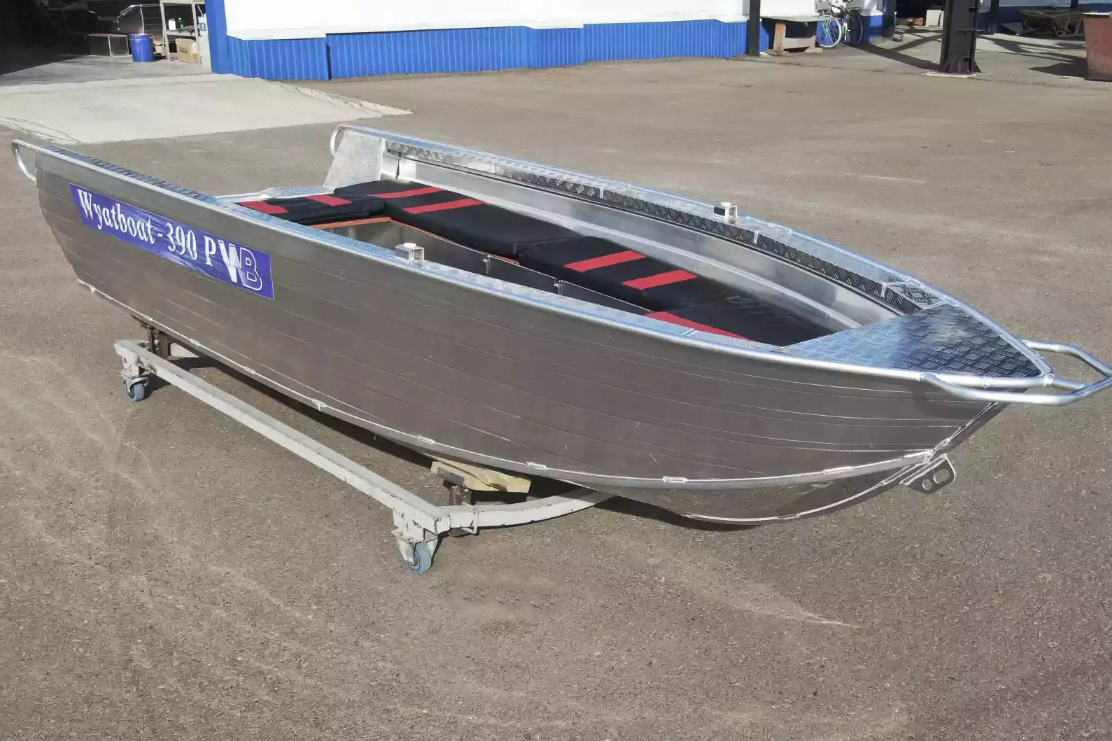 Алюминиевая лодка Wyatboat-390РМ увеличенный борт в Рязани