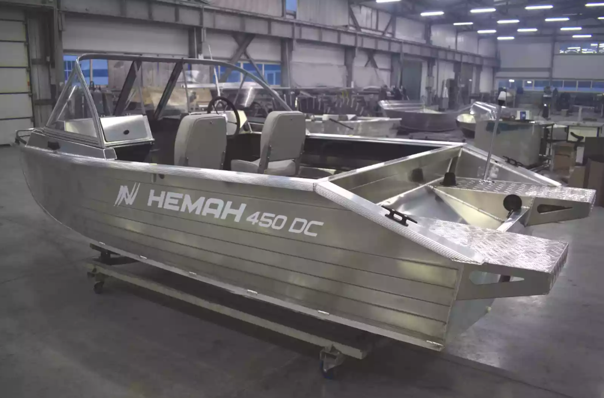 Алюминиевый катер Неман-450 DC NEW без покраски в Рязани