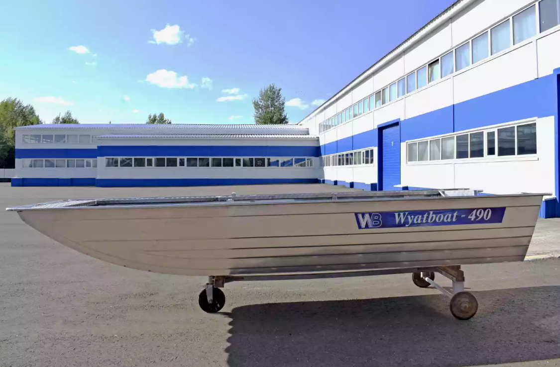 Алюминиевая лодка Wyatboat-490 Jonboat в Рязани