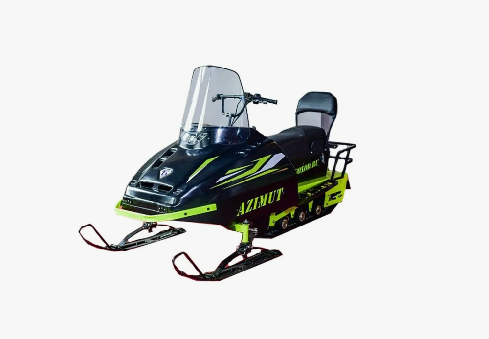 Миниснегоход Бурлак Азимут 20 л.с. , эл.запуск, реверс, тормоз гидравл, капот черный в Рязани