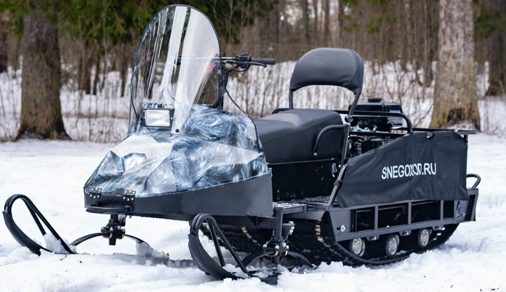 Миниснегоход Бурлак Егерь Экспедитор 15 л.с. , реверс, тормоз, капот белый в Рязани