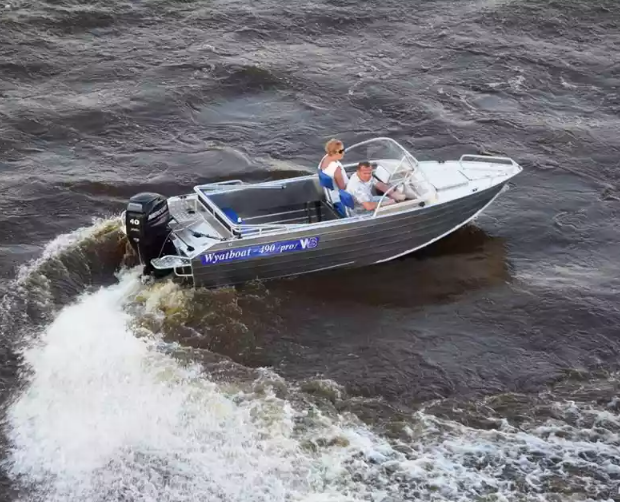 Алюминиевый катер Wyatboat-490 Pro водомет в Рязани