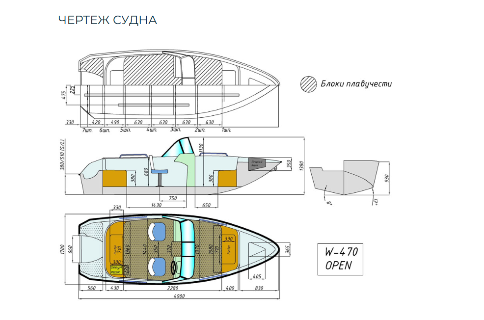 Комбинированный катер Wyatboat-470 Open в Рязани