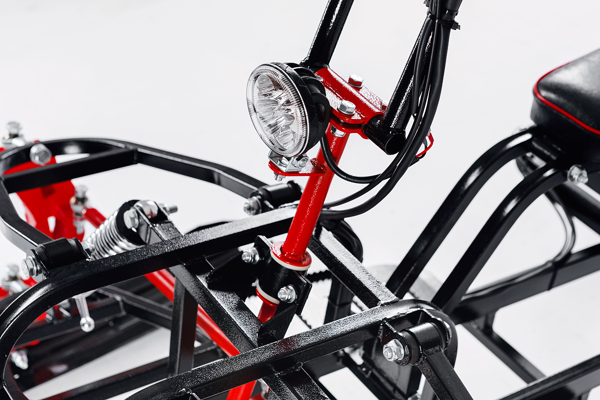 Лыжный модуль IKUDZO с подогревом ручек пластиковые лыжи в Рязани