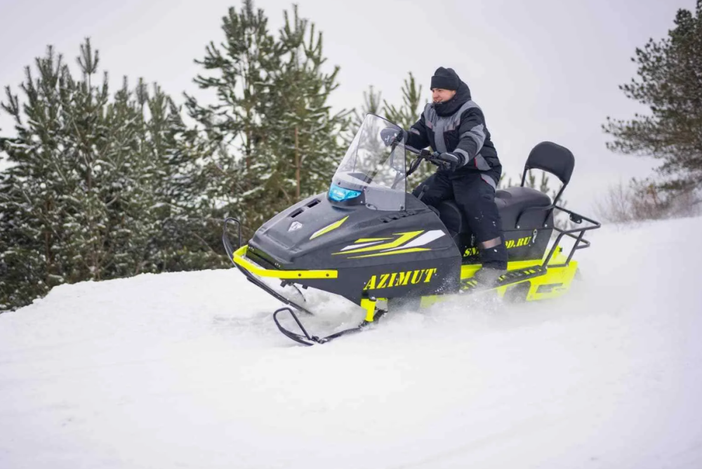 Миниснегоход Бурлак Азимут 24 л.с. , эл.запуск, реверс, тормоз гидравл, капот черный в Рязани