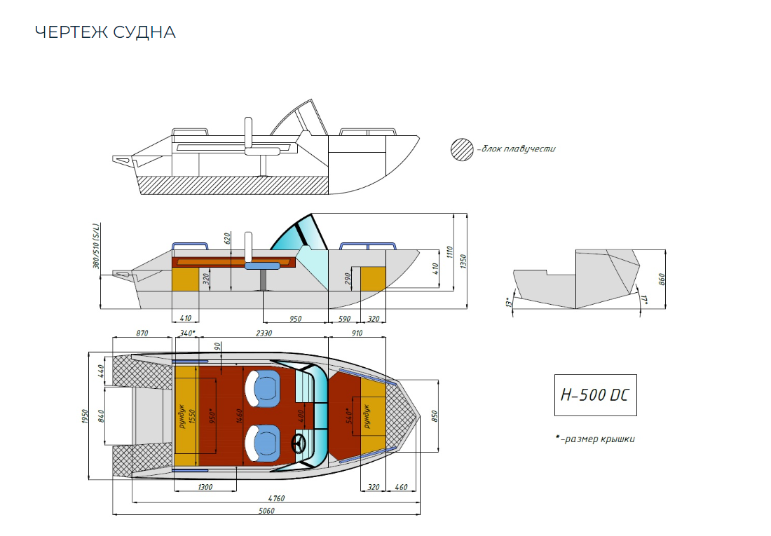 Алюминиевый катер Неман-500 DC в Рязани