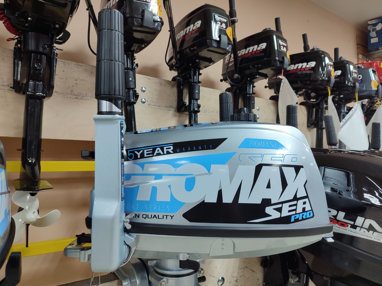 Лодочный мотор PROMAX SP5FHS (внешний бак 12 л) в Рязани