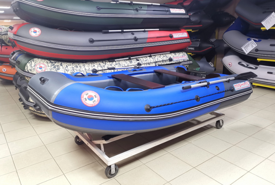 КОМПЛЕКТ Лодка MISHIMO PRO 350 + ЛОДОЧНЫЙ МОТОР MARLIN MP 9.9 (20) AMHS PRO в Рязани