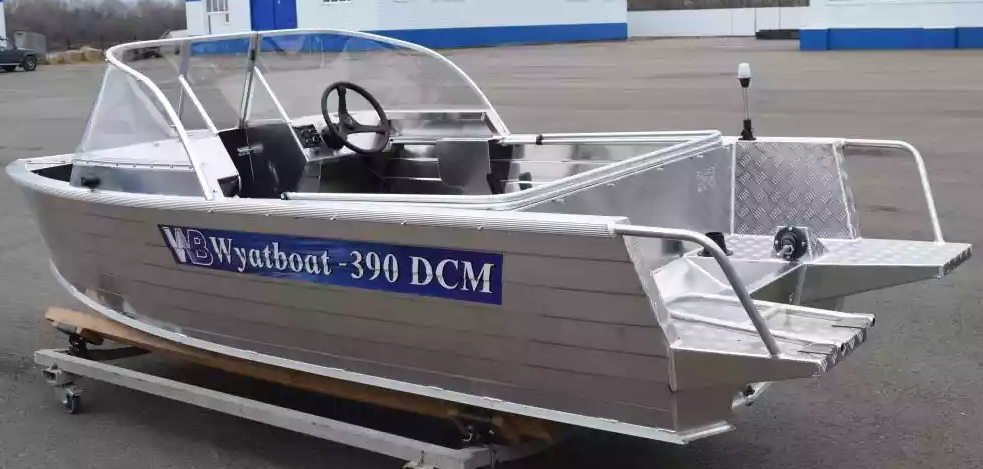 Алюминиевая лодка Wyatboat-390 DCM Увеличенный борт в Рязани