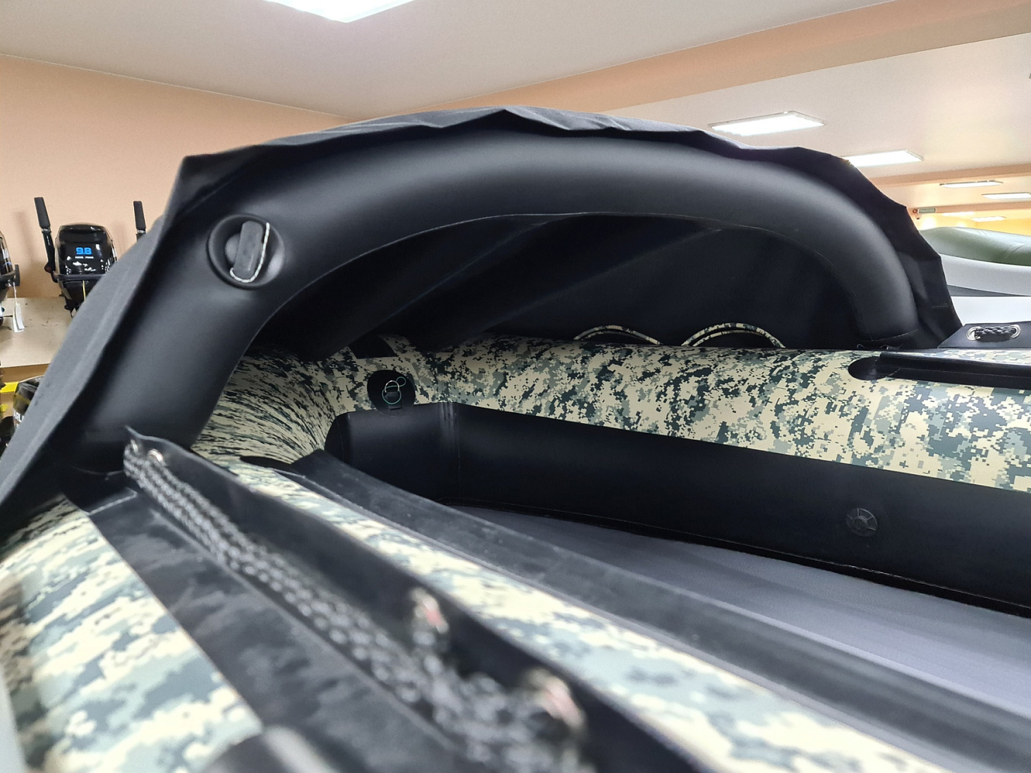 КОМПЛЕКТ НОСОВОГО ТЕНТА К ЛОДКЕ SMARINE AIR MAX 380 ЧЕРНЫЙ в Рязани