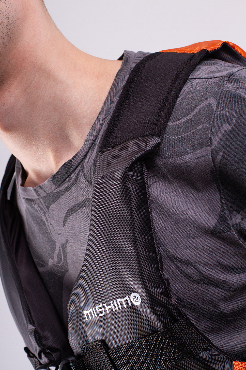 Жилет спасательный MISHIMO PRO Премиум качества Черно-оранжевый в Рязани