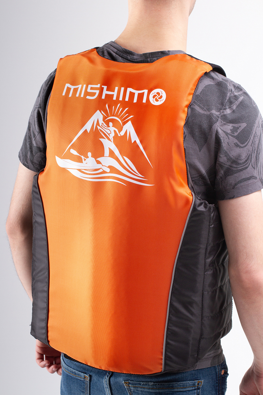 Жилет спасательный MISHIMO PRO Премиум качества Черно-оранжевый в Рязани